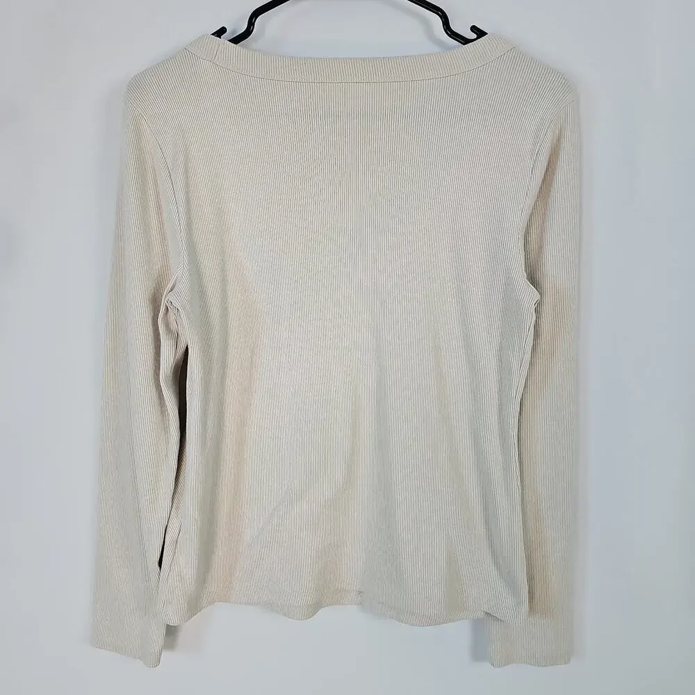 Old Navy Womens Sz. XL Petite,Ribbed Knit/V-neck/Long Sleeve Shirt/3-Pack Bundle